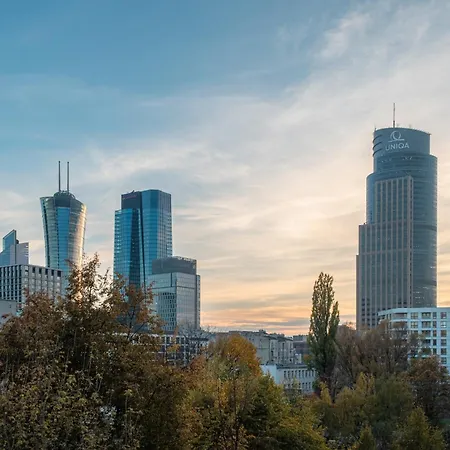 Apartman Wola District - With Skyline View *