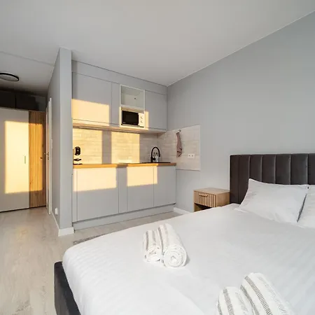Apartman Wola District - With Skyline View Varsó