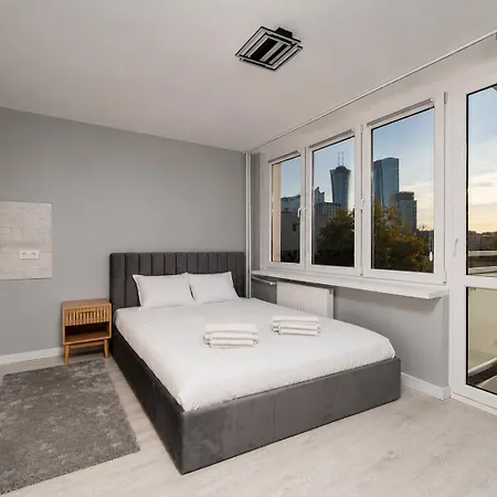 Wola District - With Skyline View Apartman *